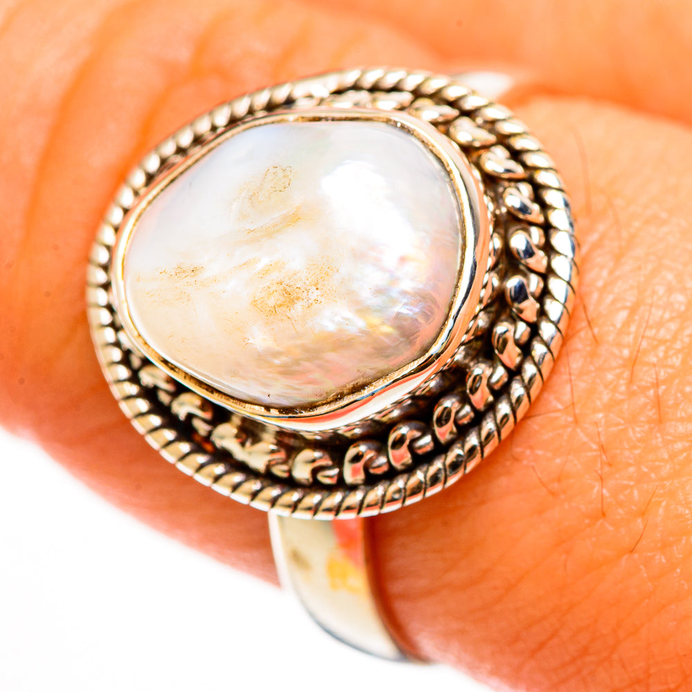 Mother Of Pearl Rings handcrafted by Anasilvercos - RING112204