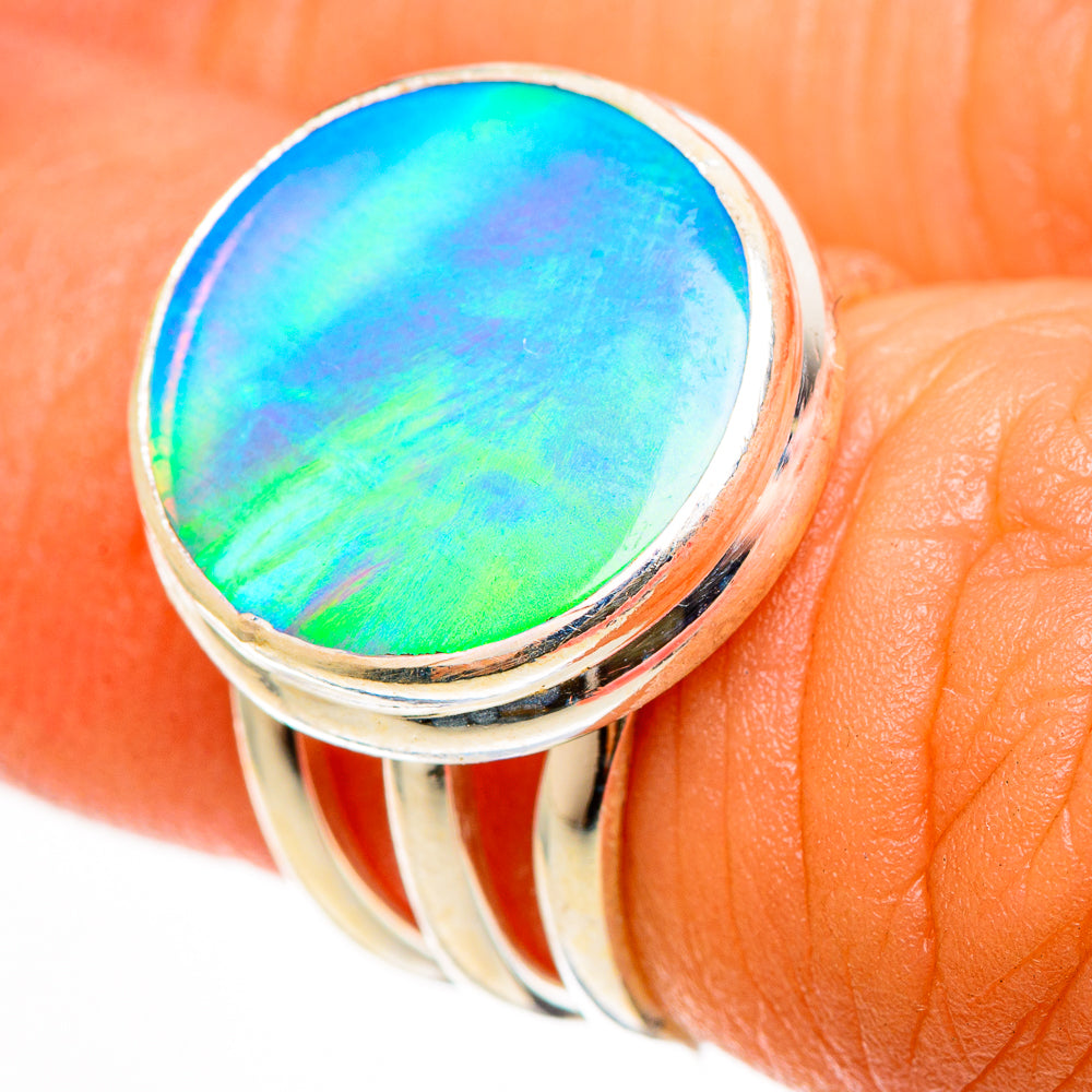 Aura Opal Rings handcrafted by Anasilvercos - RING112209