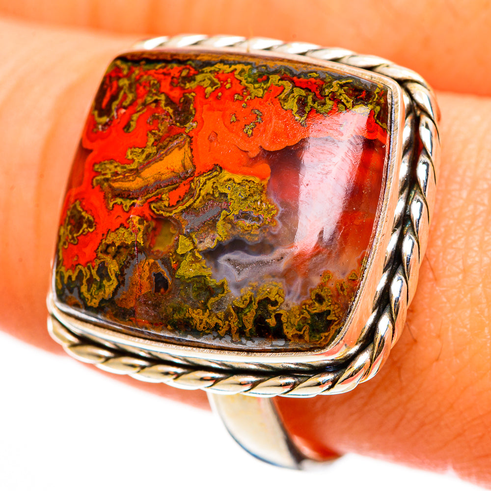 Moroccan Agate Rings handcrafted by Anasilvercos - RING112219