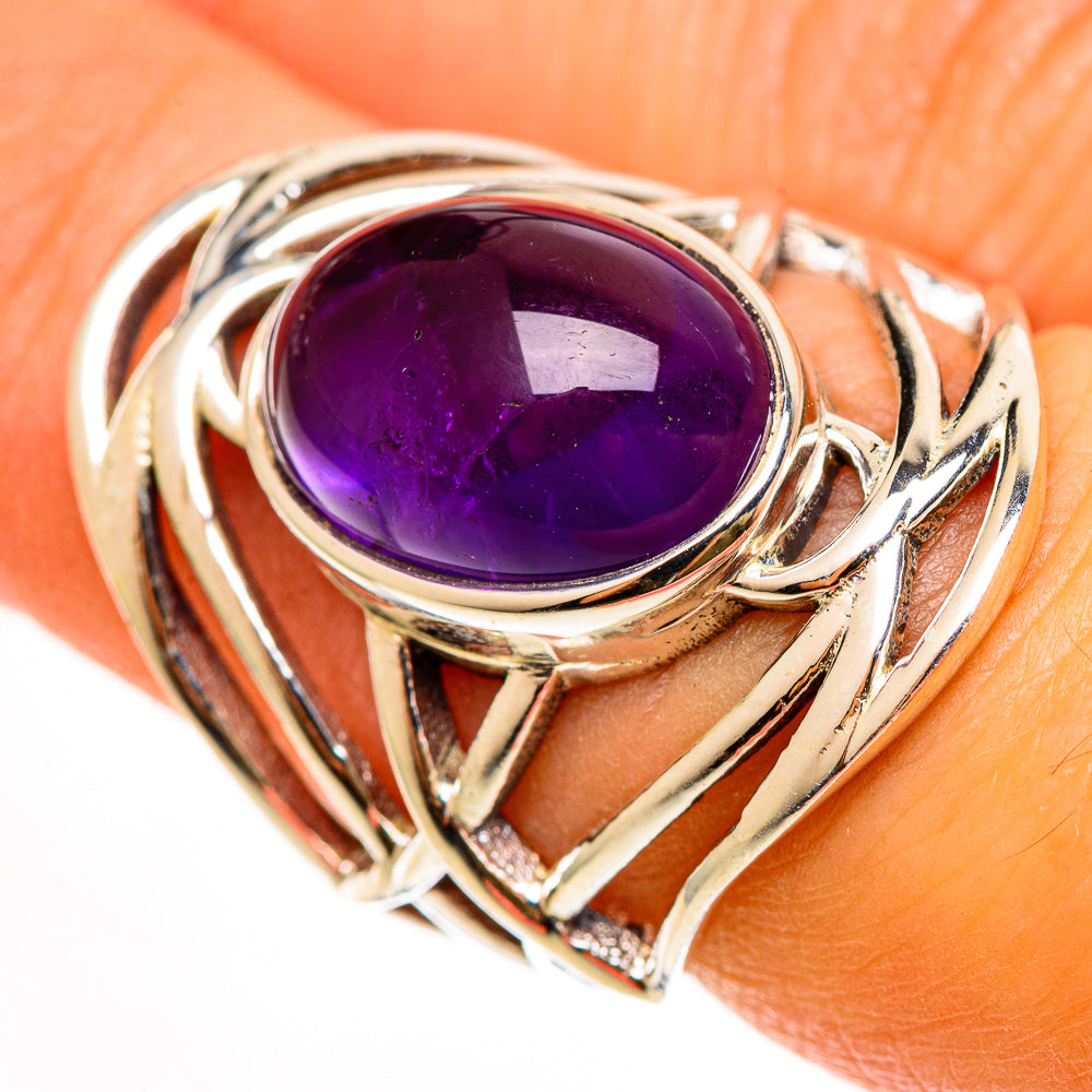 Amethyst Rings handcrafted by Anasilvercos - RING112228