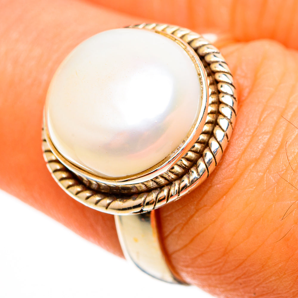 Cultured Pearl Rings handcrafted by Anasilvercos - RING112233
