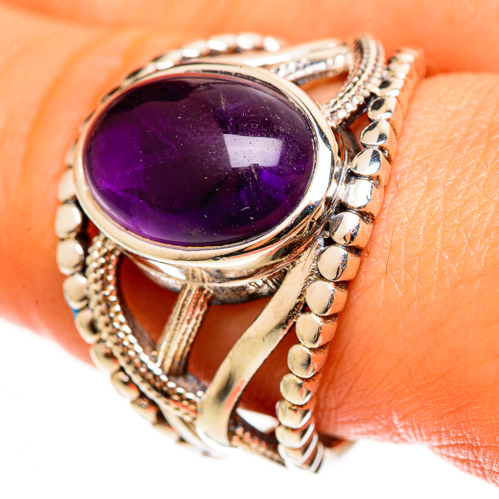 Amethyst Rings handcrafted by Anasilvercos - RING112253