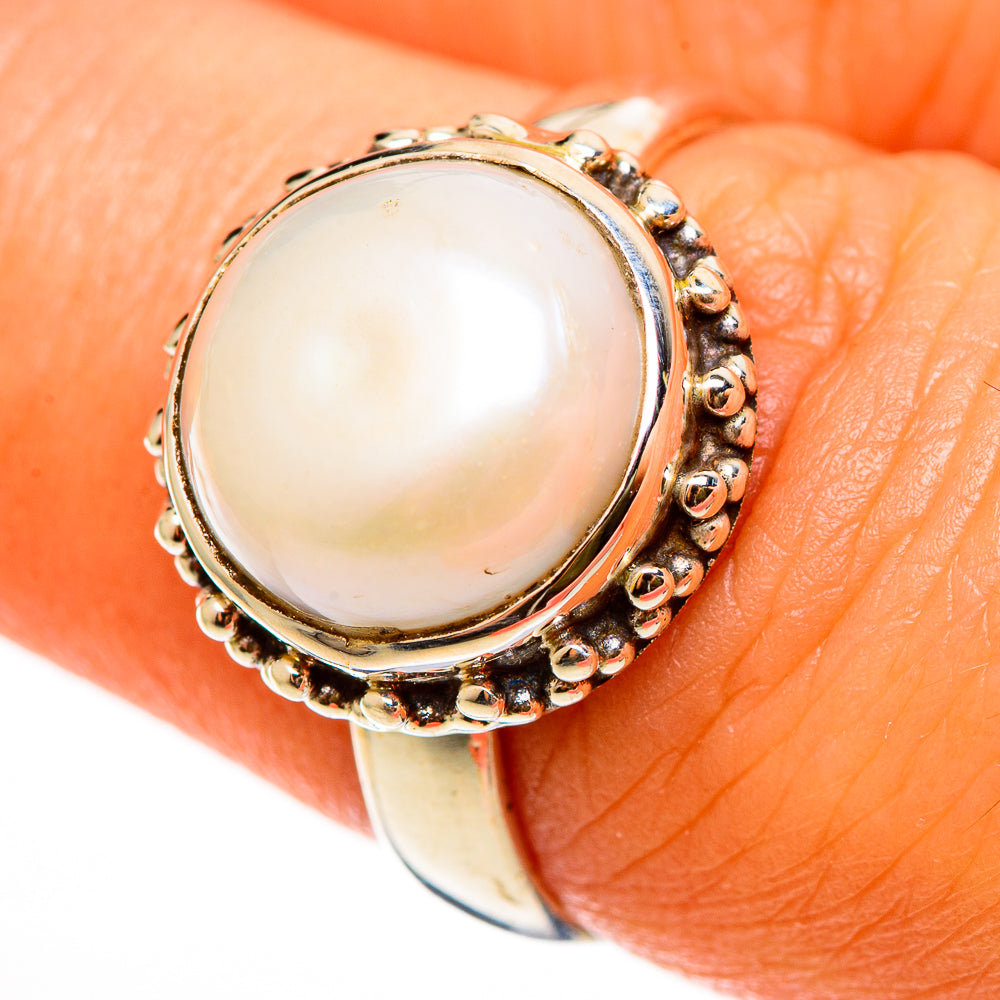 Cultured Pearl Rings handcrafted by Anasilvercos - RING112258