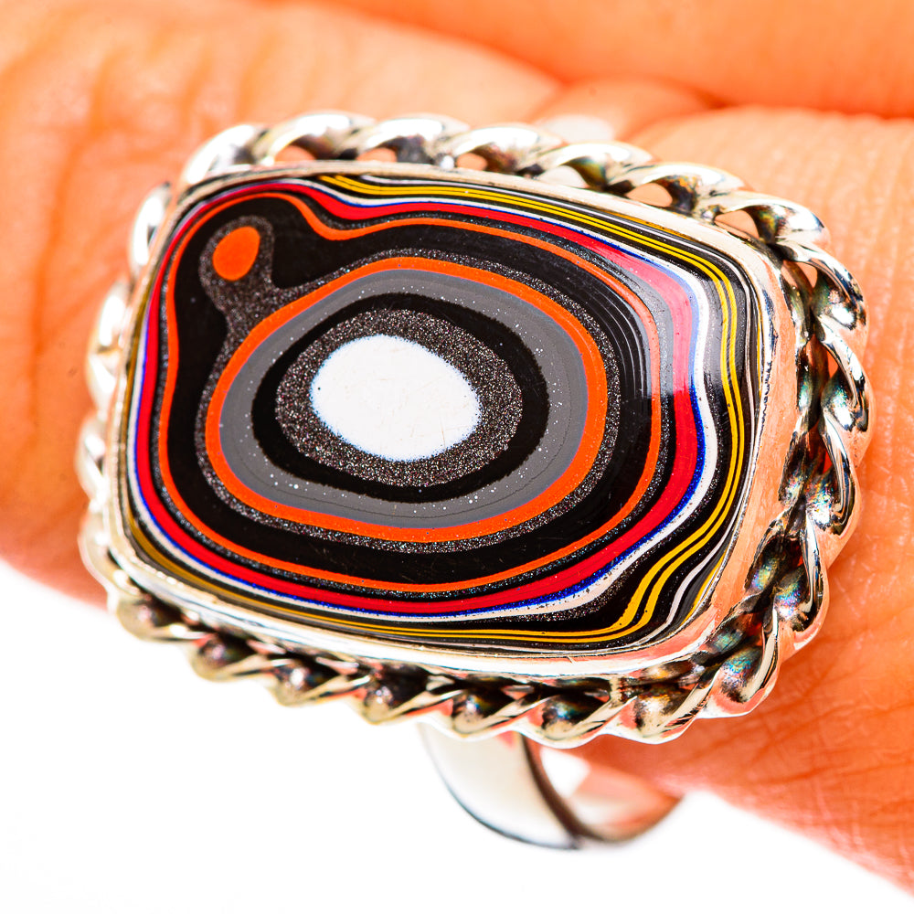 Fordite Rings handcrafted by Anasilvercos - RING112263