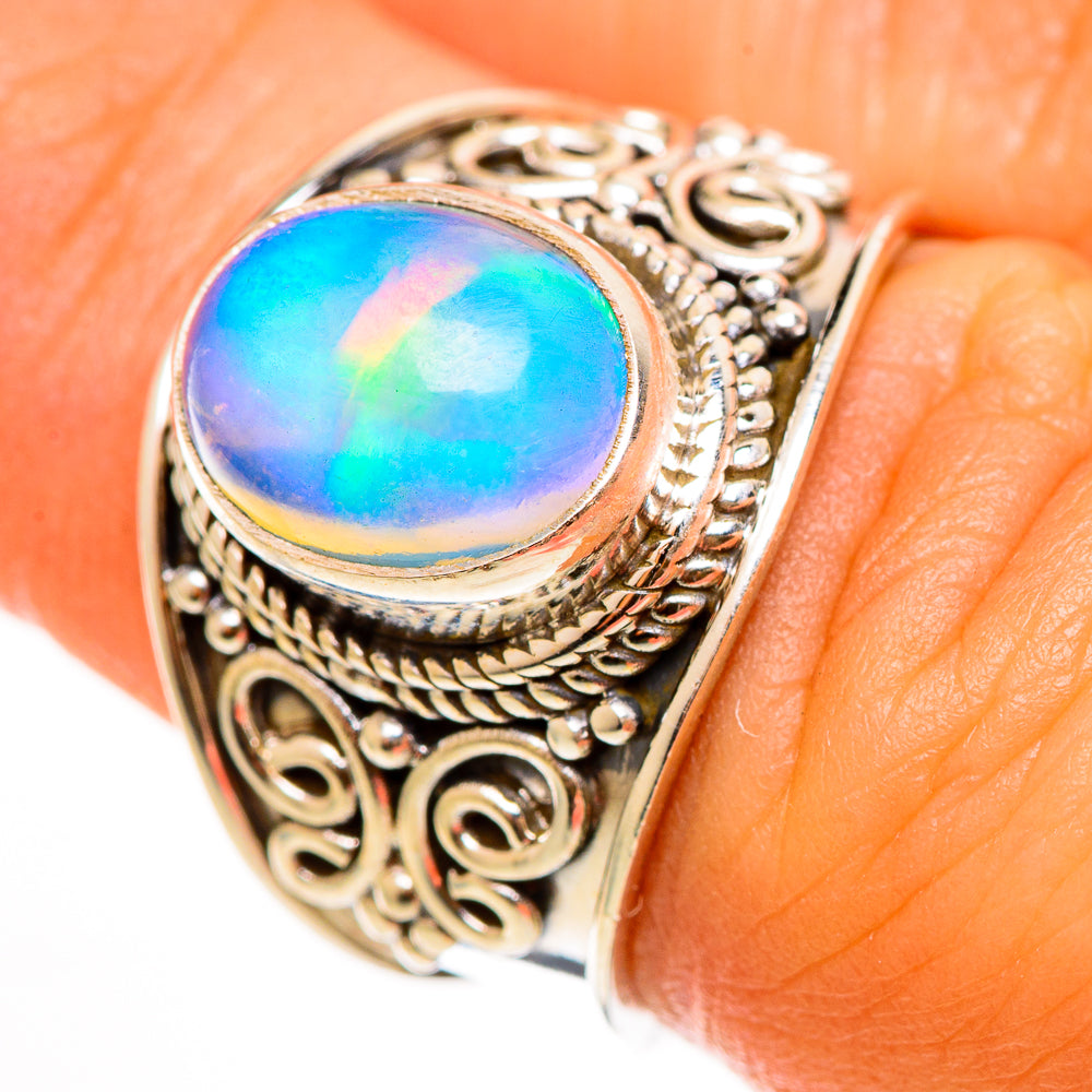 Aura Opal Rings handcrafted by Anasilvercos - RING112265