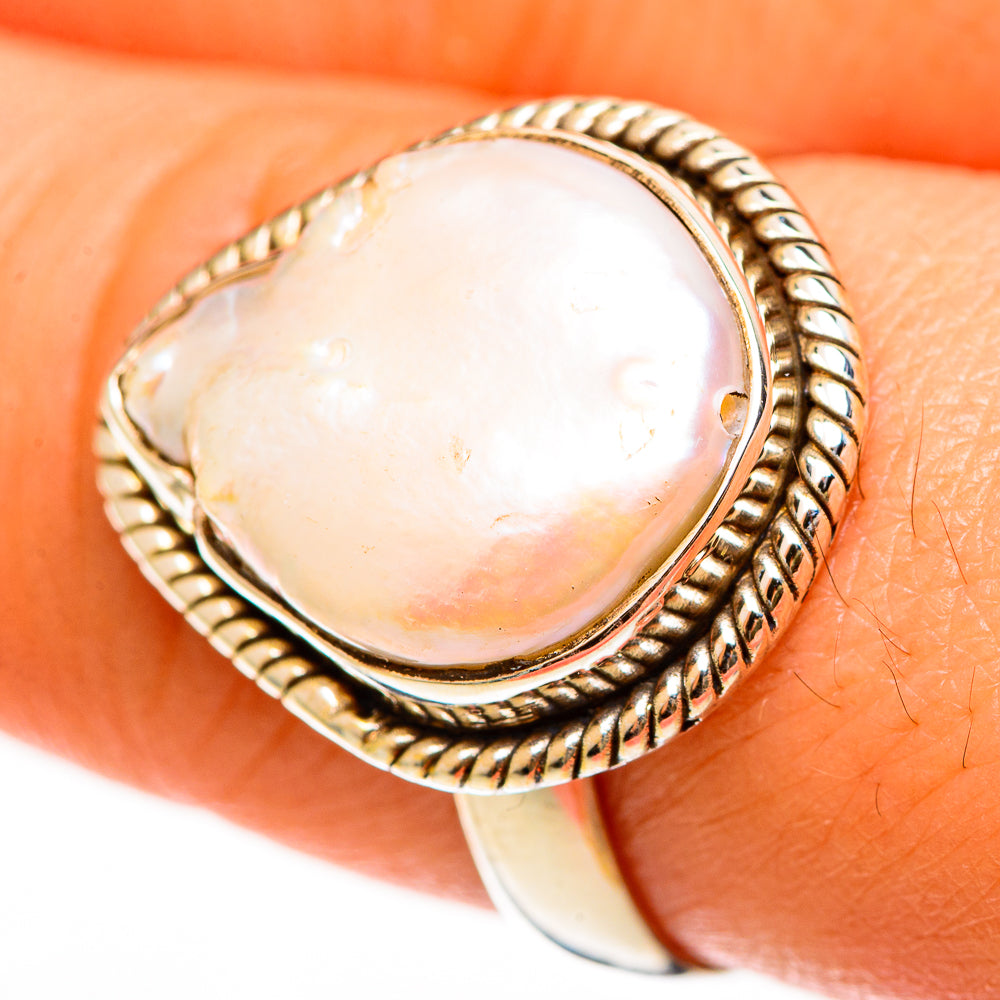Mother Of Pearl Rings handcrafted by Anasilvercos - RING112285