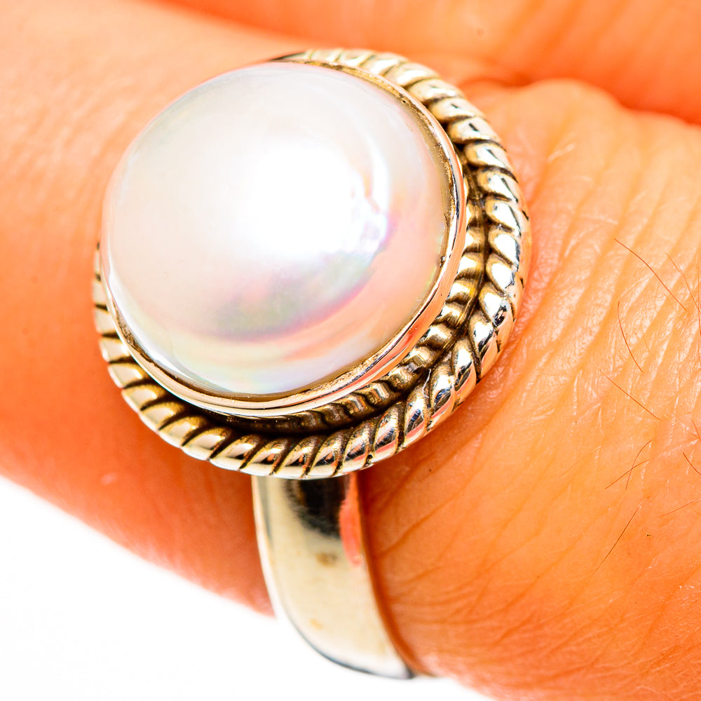 Cultured Pearl Rings handcrafted by Anasilvercos - RING112287