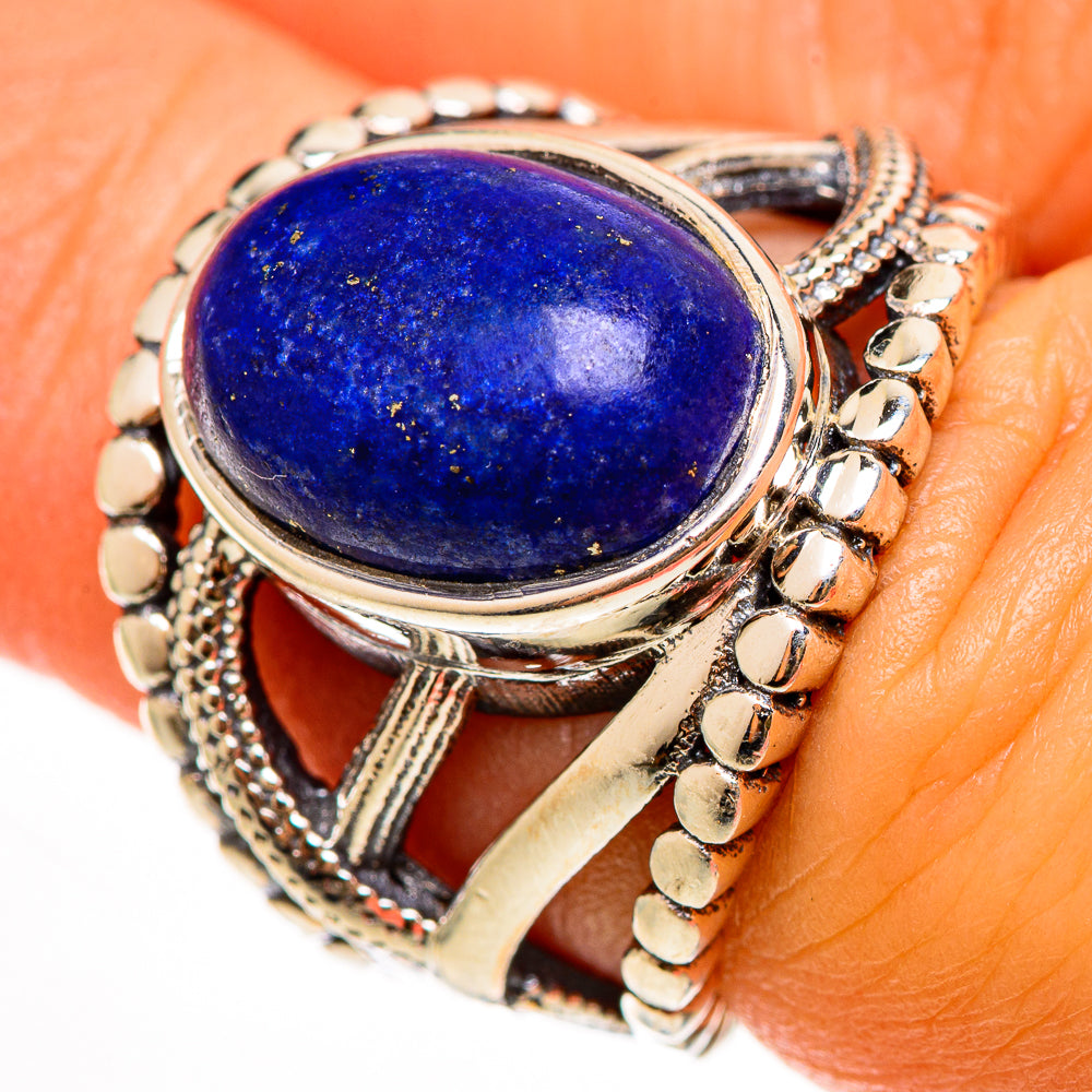 Lapis Lazuli Rings handcrafted by Anasilvercos - RING112299