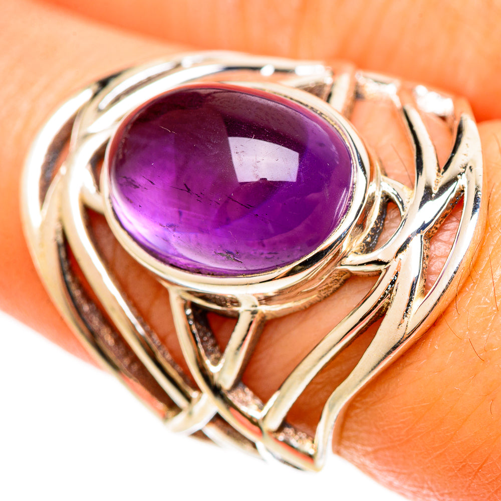 Amethyst Rings handcrafted by Anasilvercos - RING112309