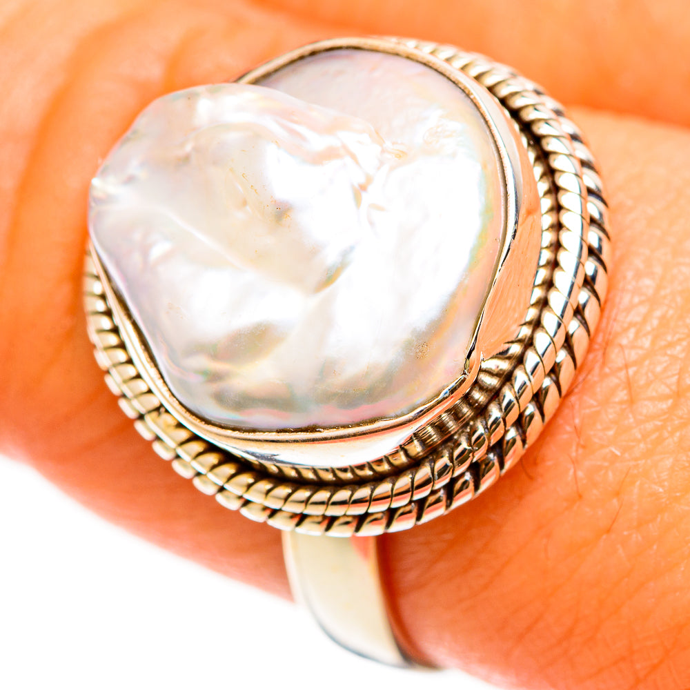 Mother Of Pearl Rings handcrafted by Anasilvercos - RING112312