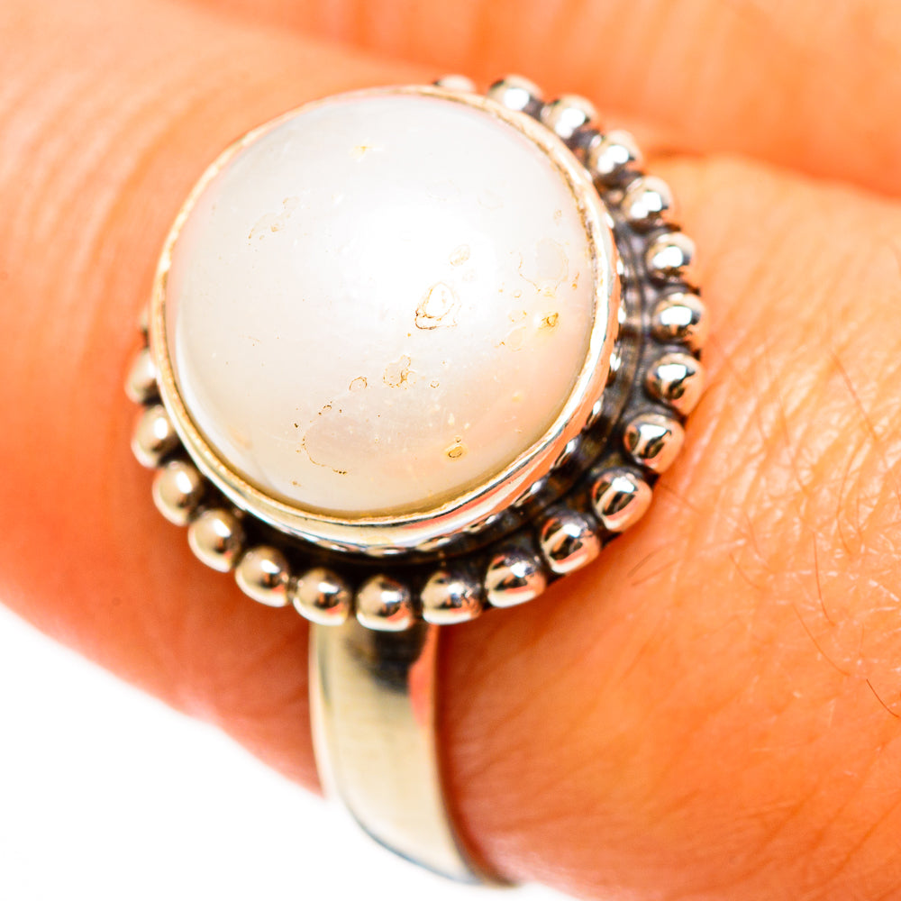 Cultured Pearl Rings handcrafted by Anasilvercos - RING112313