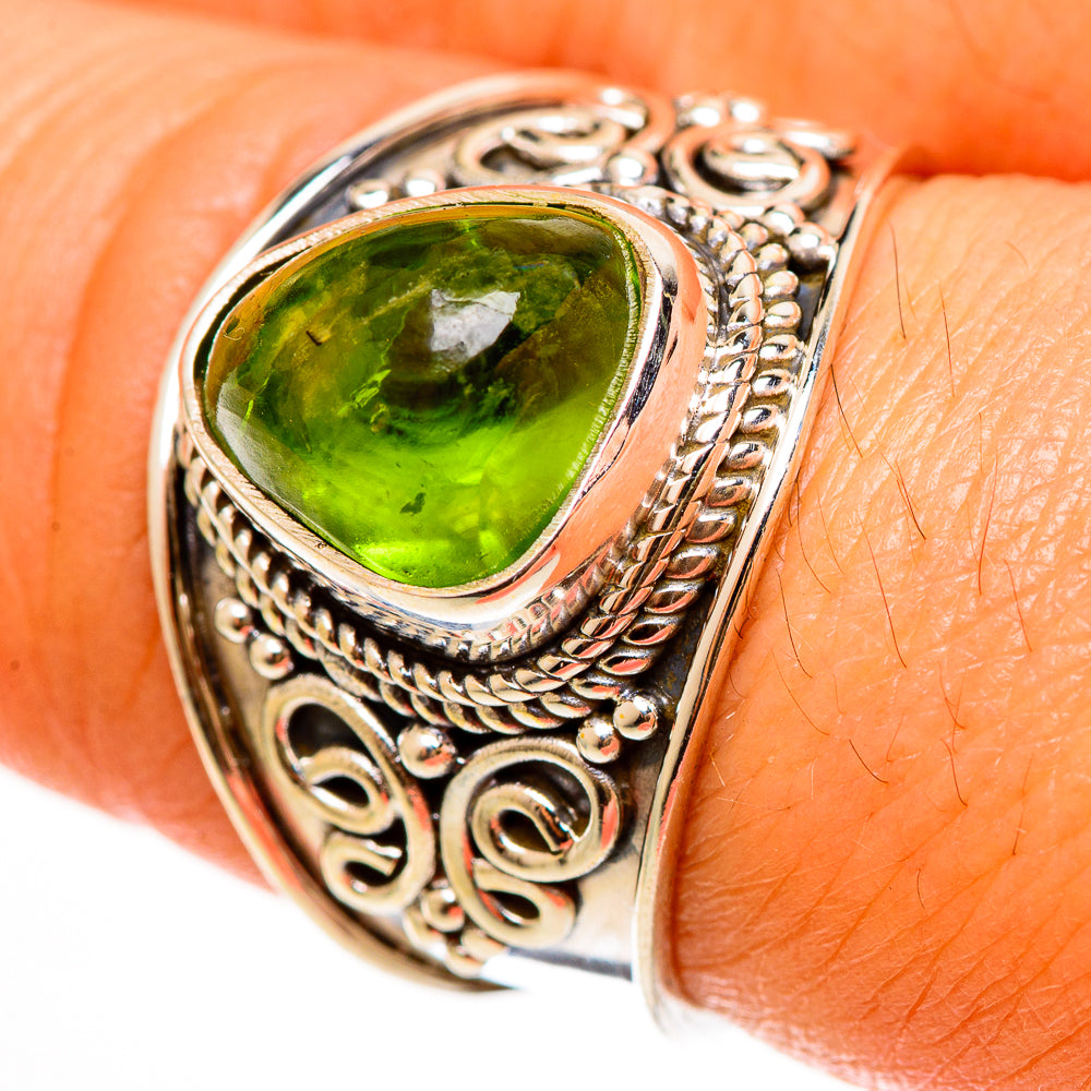 Peridot Rings handcrafted by Anasilvercos - RING112327