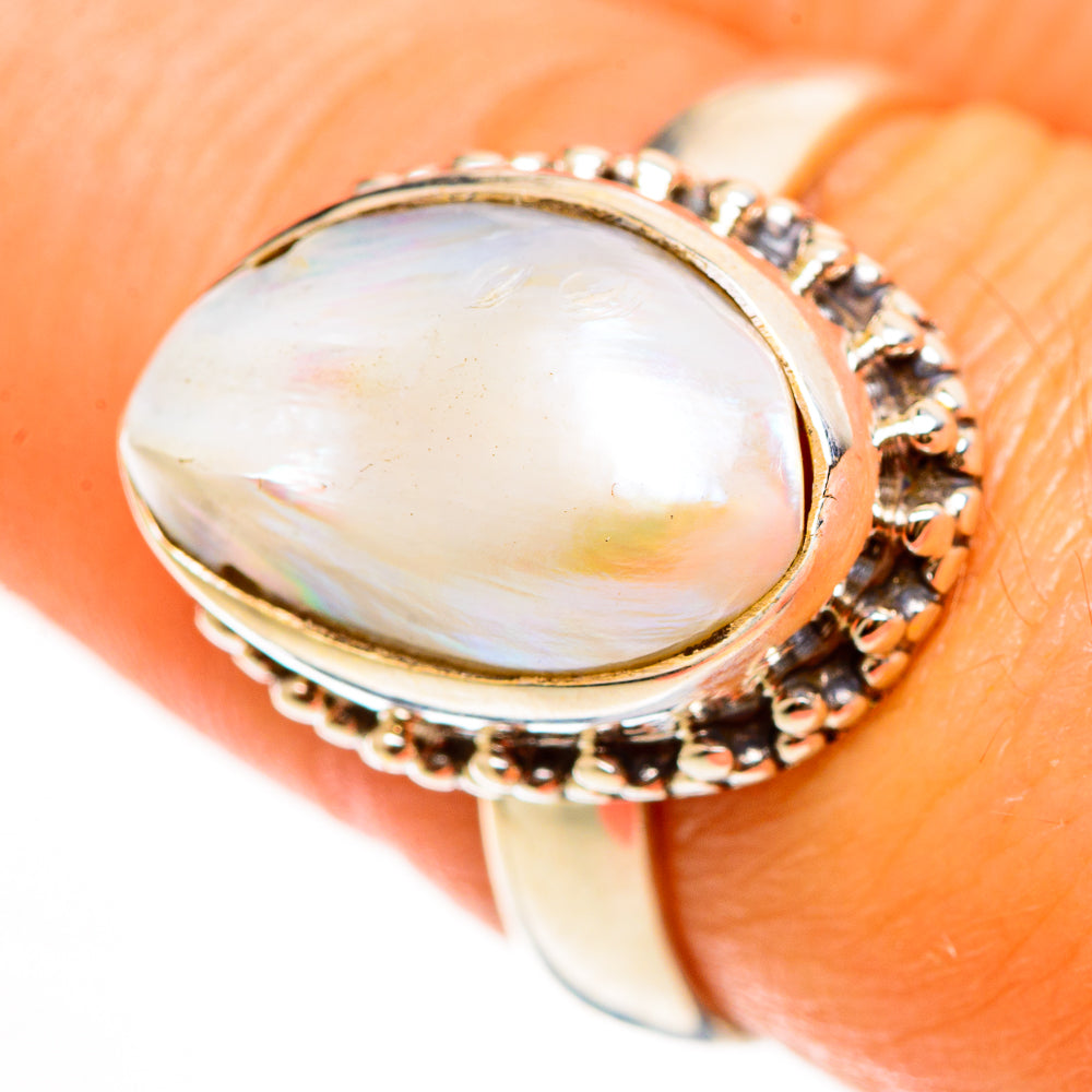 Cultured Pearl Rings handcrafted by Anasilvercos - RING112342