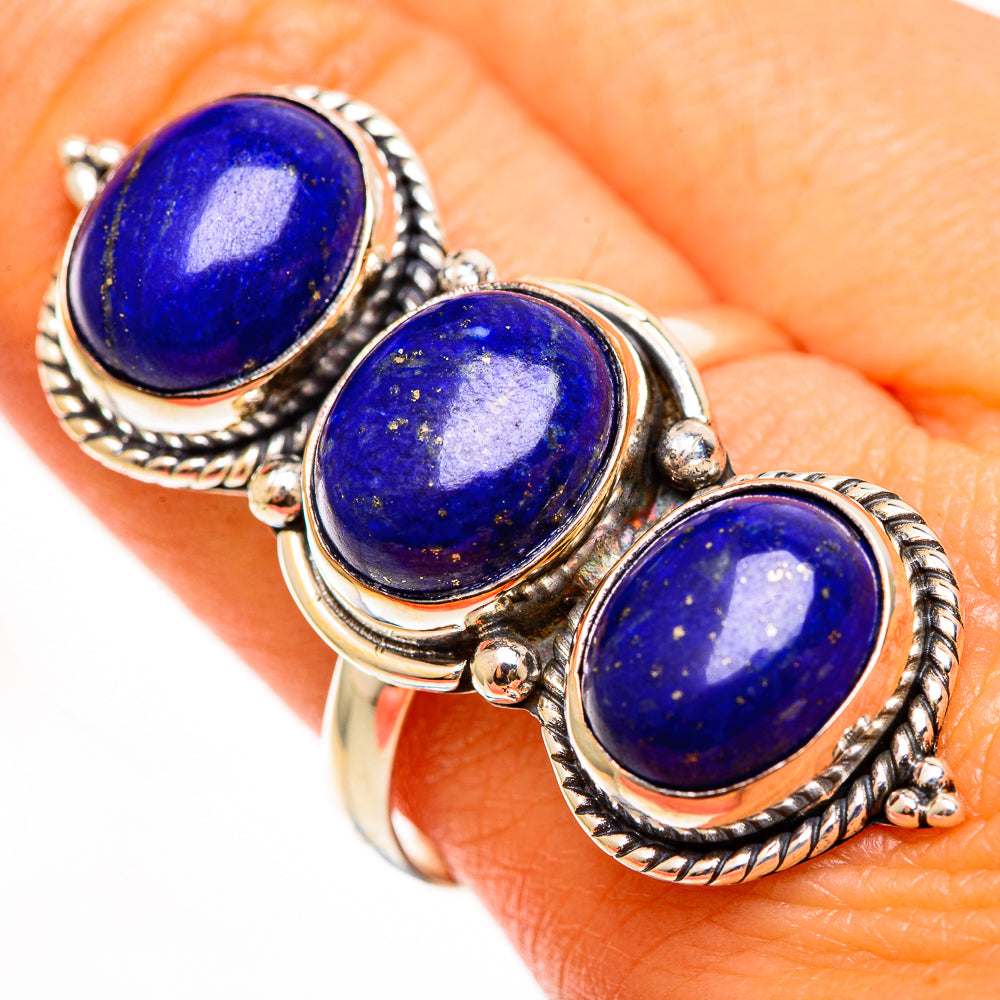 Lapis Lazuli Rings handcrafted by Anasilvercos - RING112353