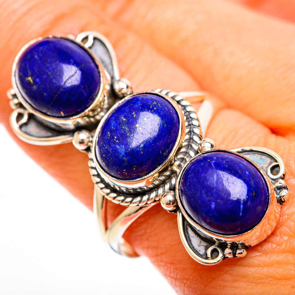 Lapis Lazuli Rings handcrafted by Anasilvercos - RING112355