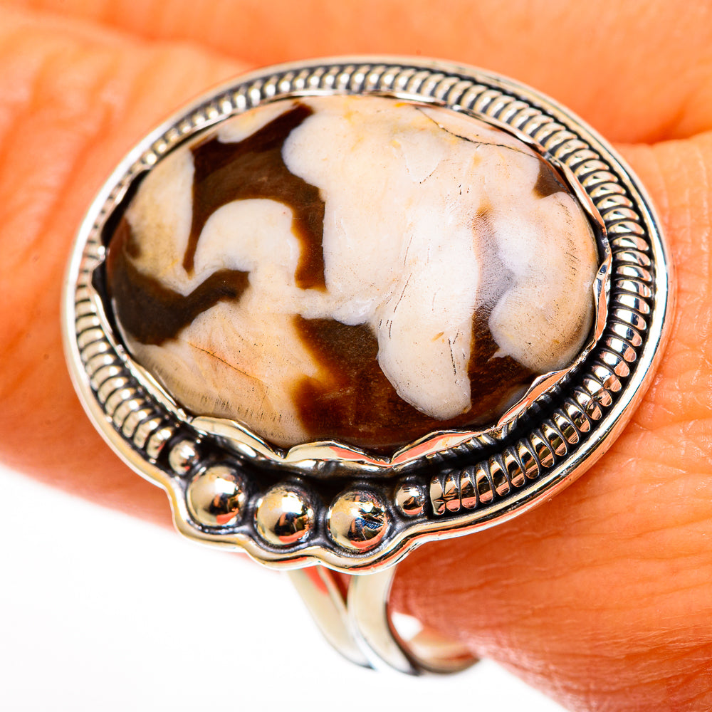 Peanut Wood Jasper Rings handcrafted by Anasilvercos - RING112362