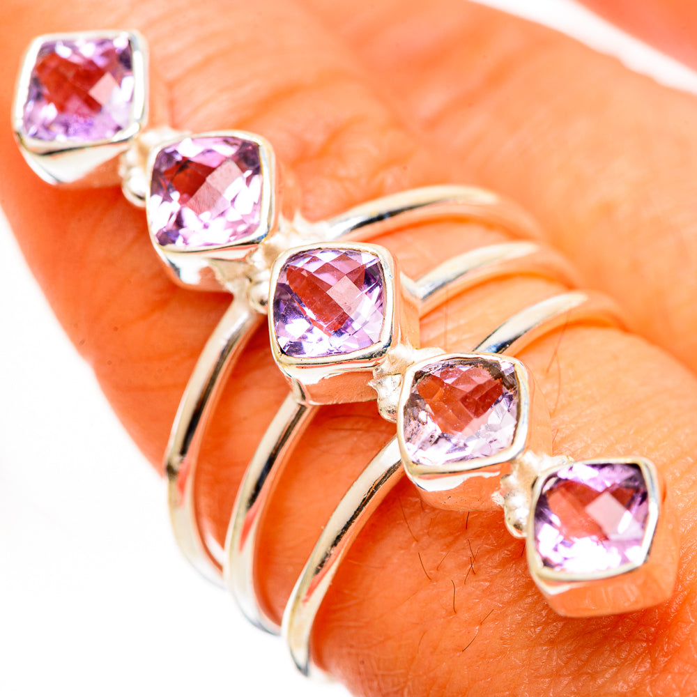 Kunzite Rings handcrafted by Anasilvercos - RING112376