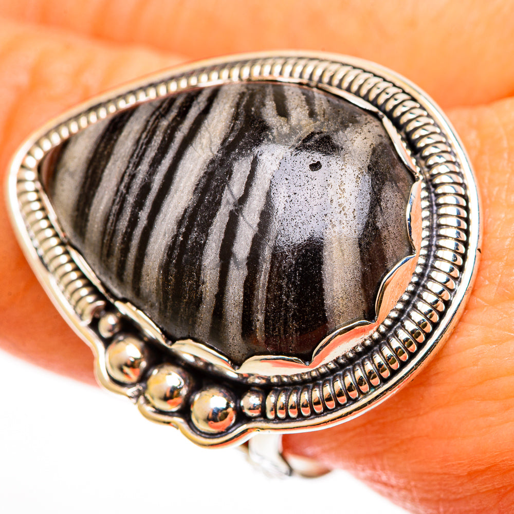 Pinolith Jasper Rings handcrafted by Anasilvercos - RING112386