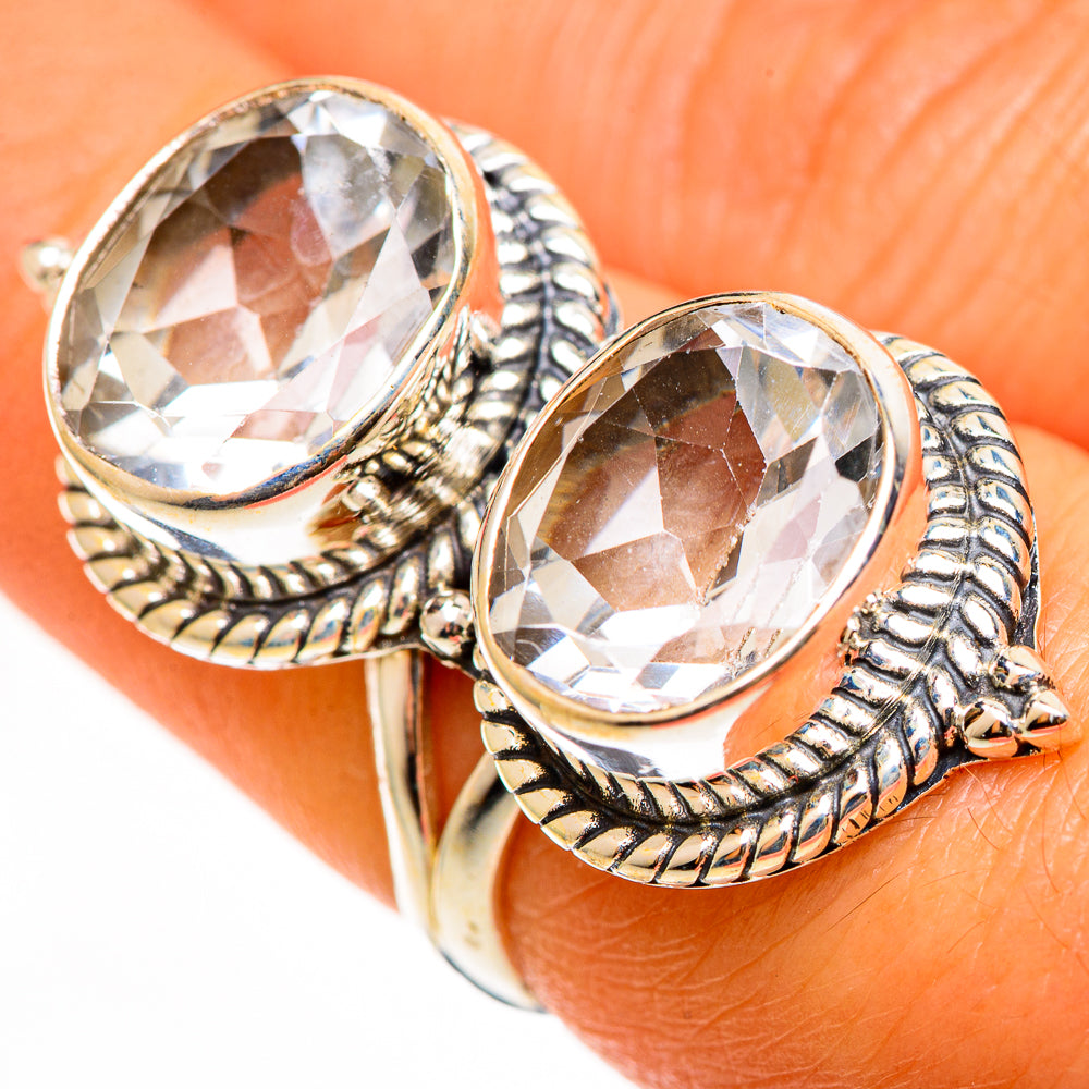 White Quartz Rings handcrafted by Anasilvercos - RING112390