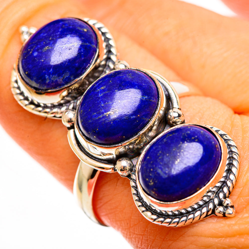 Lapis Lazuli Rings handcrafted by Anasilvercos - RING112405