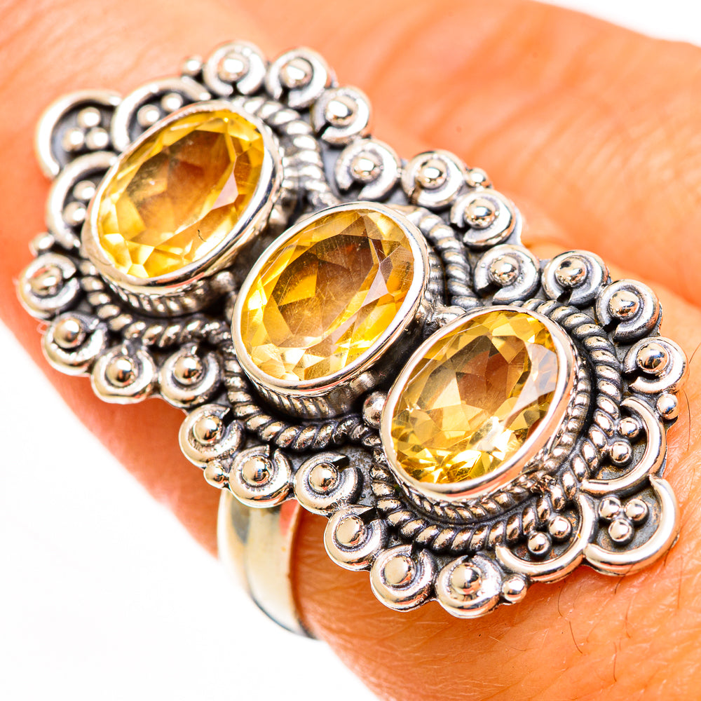 Citrine Rings handcrafted by Anasilvercos - RING112419