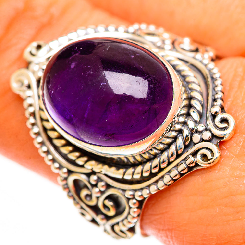 Amethyst Rings handcrafted by Anasilvercos - RING112430