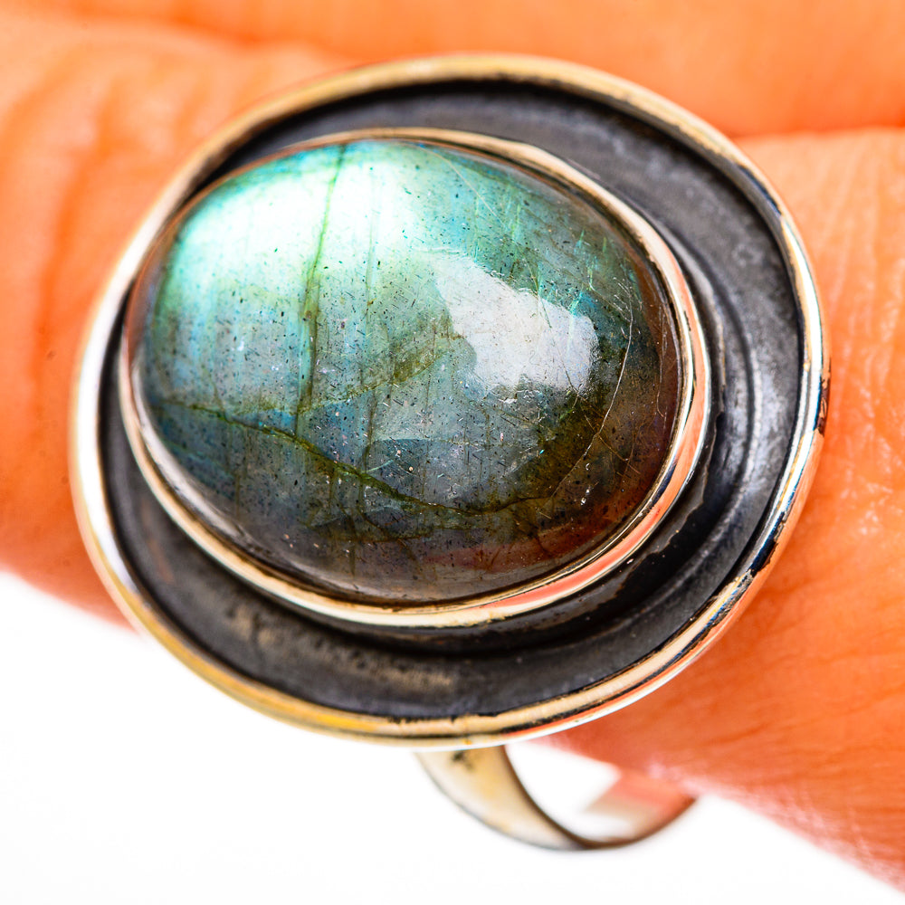 Labradorite Rings handcrafted by Anasilvercos - RING112452