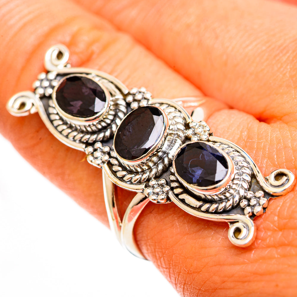 Violet Spinel Rings handcrafted by Anasilvercos - RING112489