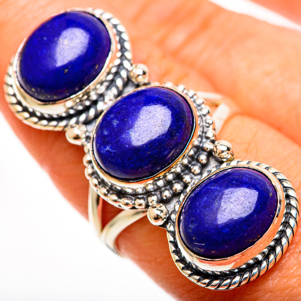 Lapis Lazuli Rings handcrafted by Anasilvercos - RING112493