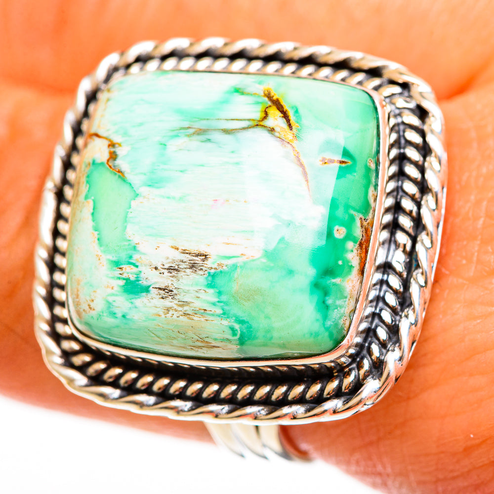 Variscite Rings handcrafted by Anasilvercos - RING112497