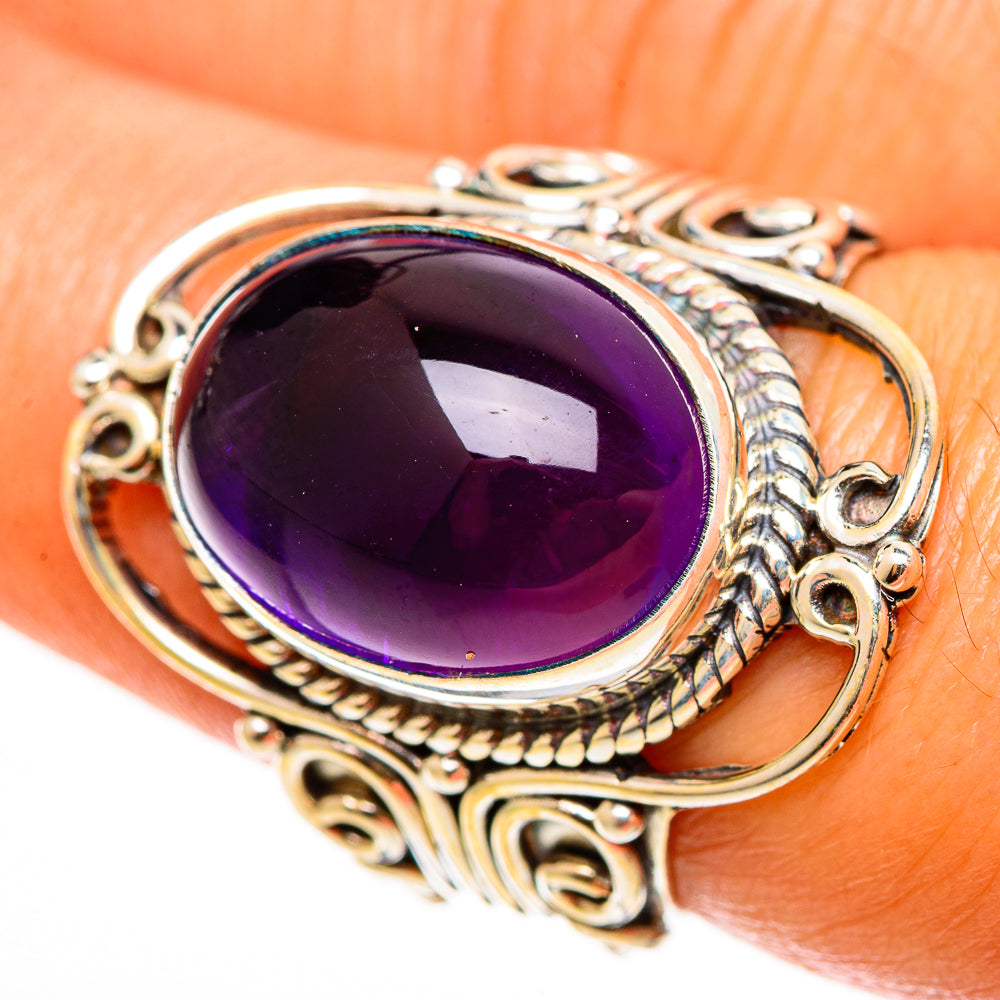 Amethyst Rings handcrafted by Anasilvercos - RING112511