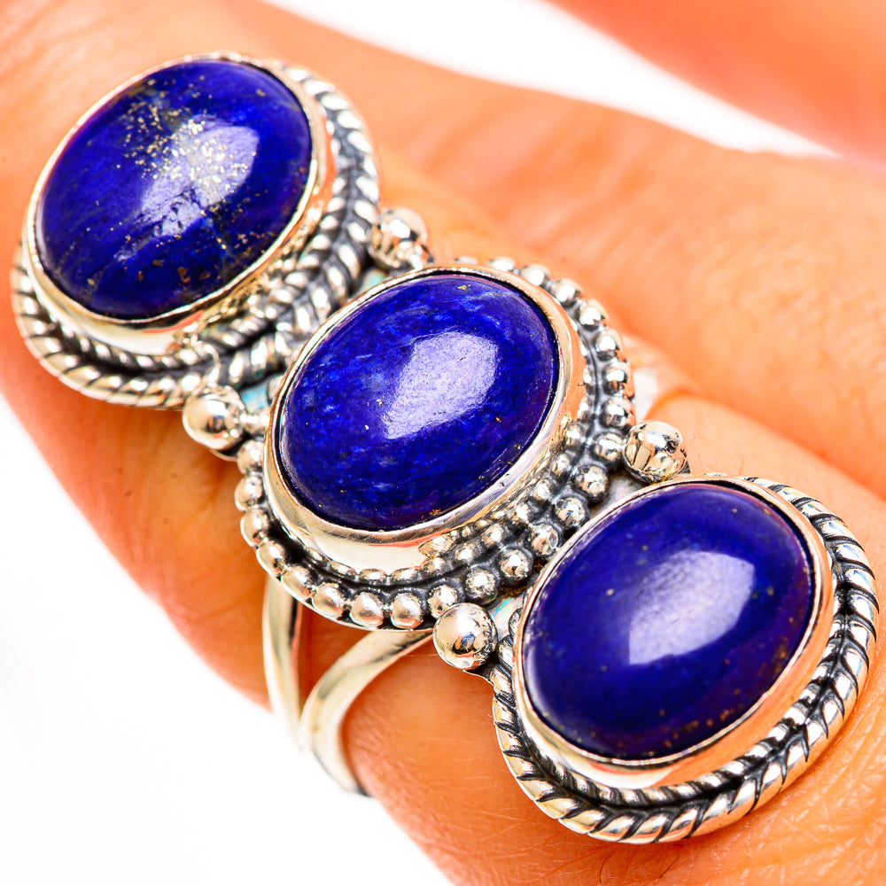 Lapis Lazuli Rings handcrafted by Anasilvercos - RING112525