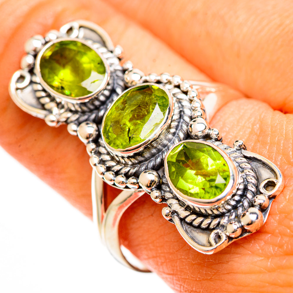 Peridot Rings handcrafted by Anasilvercos - RING112531