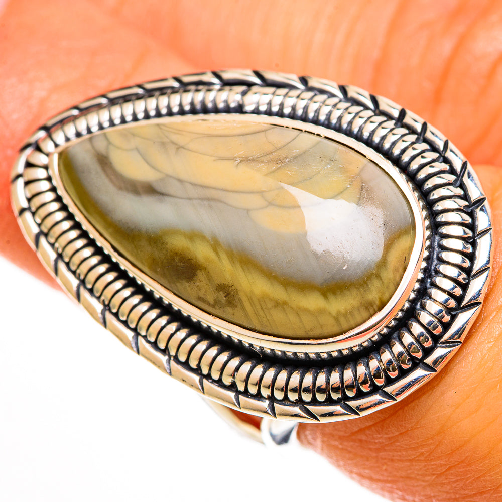 Polychrome Jasper Rings handcrafted by Anasilvercos - RING112537
