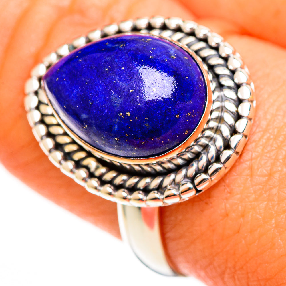 Lapis Lazuli Rings handcrafted by Anasilvercos - RING112554
