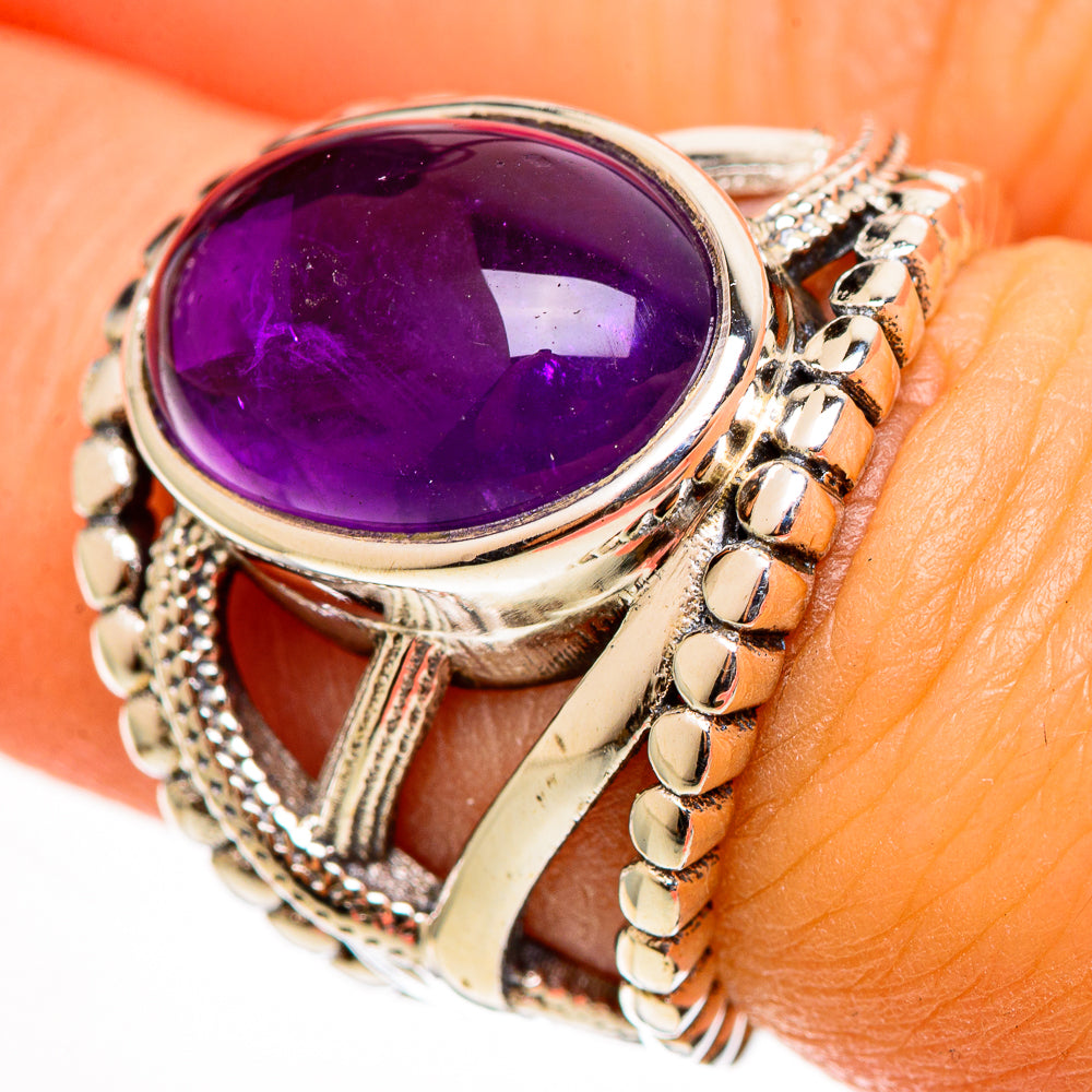 Amethyst Rings handcrafted by Anasilvercos - RING112567