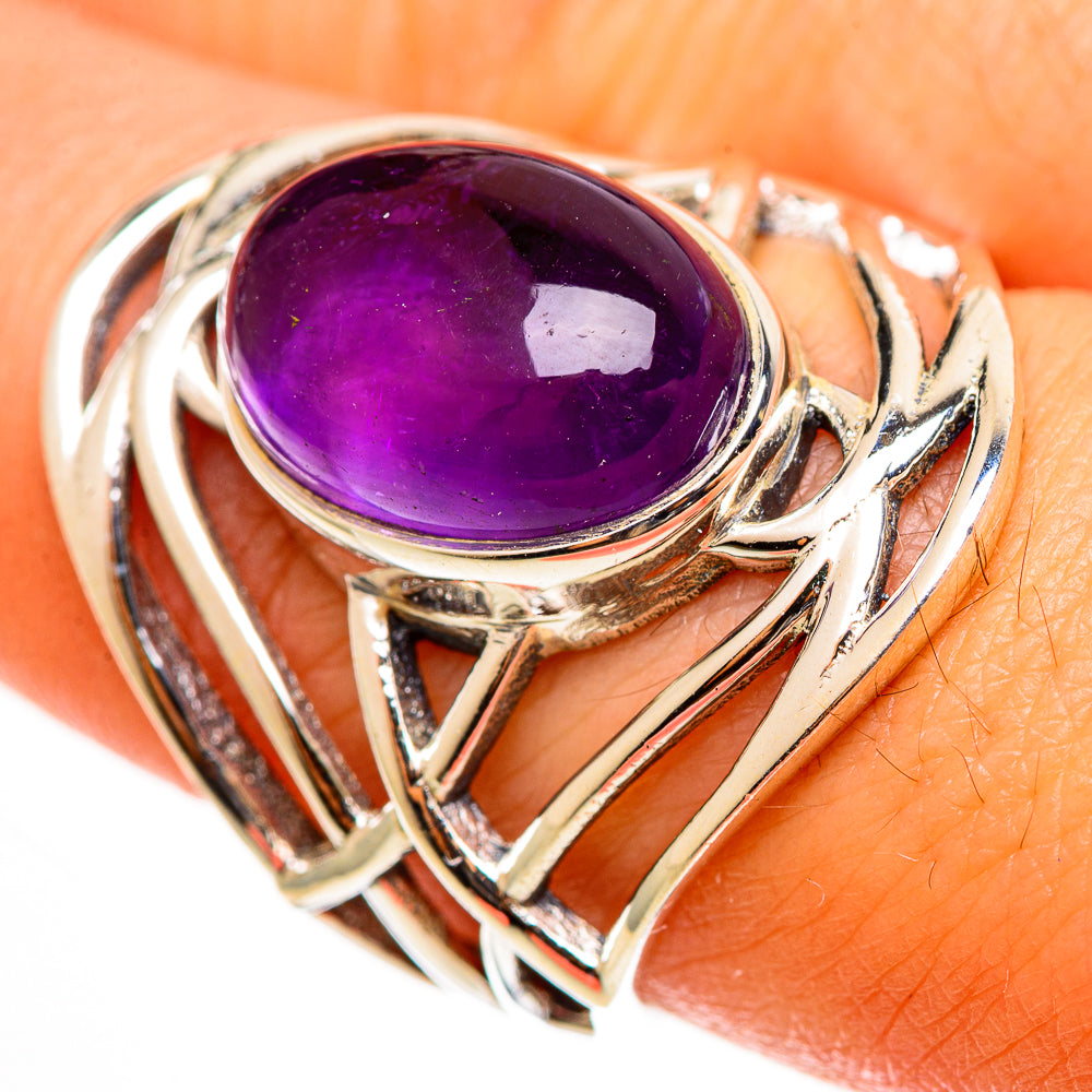 Amethyst Rings handcrafted by Anasilvercos - RING112570