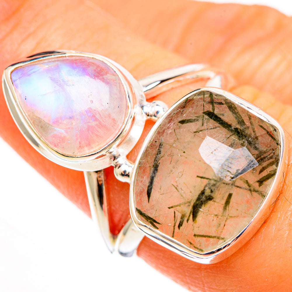 Tourmalinated Quartz Rings handcrafted by Anasilvercos - RING112574