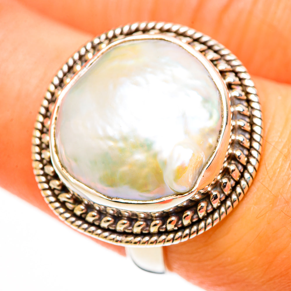 Cultured Pearl Rings handcrafted by Anasilvercos - RING112577