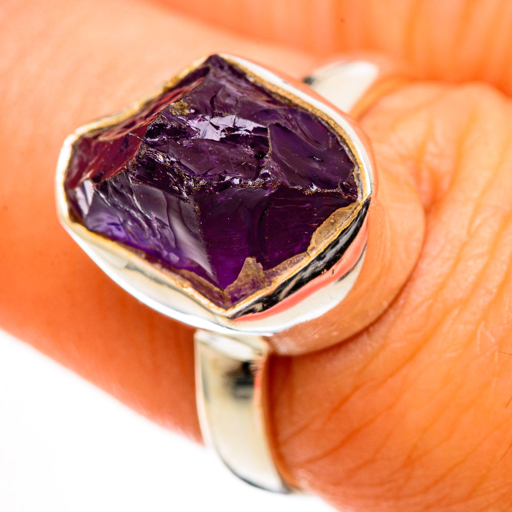 Amethyst Rings handcrafted by Anasilvercos - RING112604