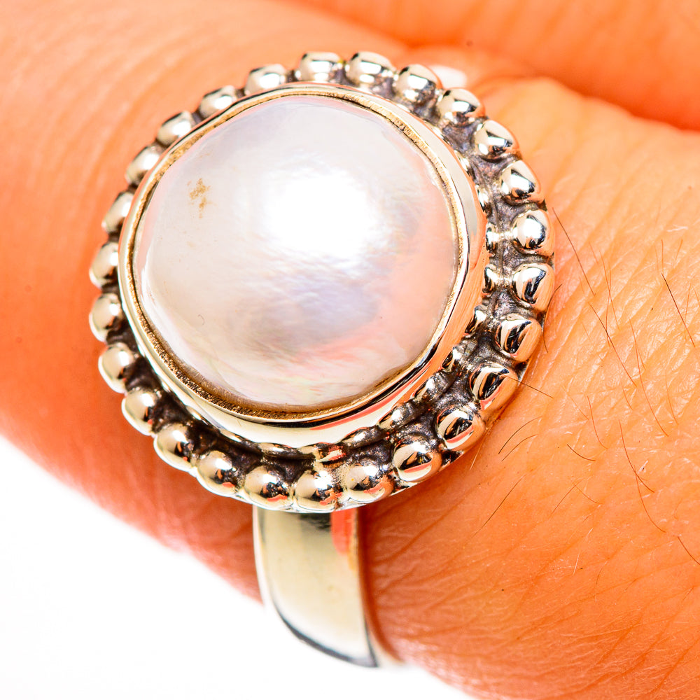 Cultured Pearl Rings handcrafted by Anasilvercos - RING112609