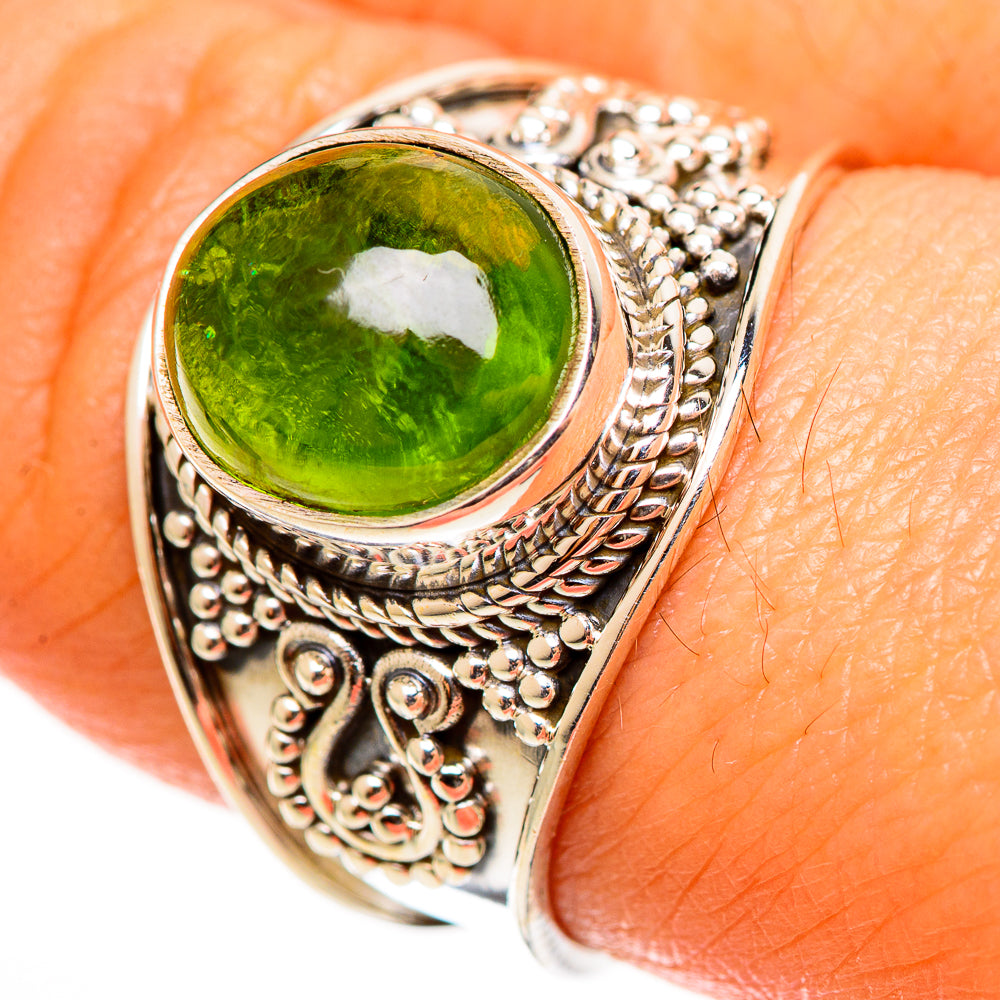 Peridot Rings handcrafted by Anasilvercos - RING112629