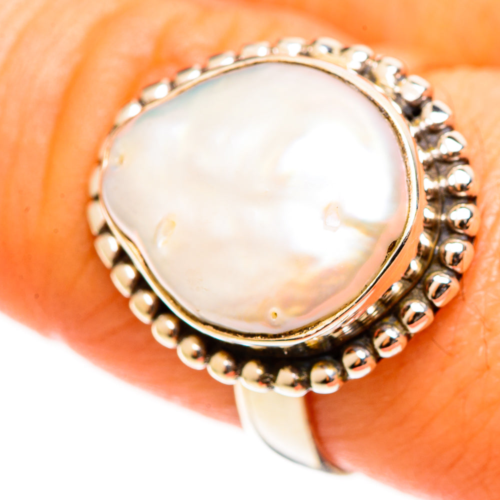Mother Of Pearl Rings handcrafted by Anasilvercos - RING112647