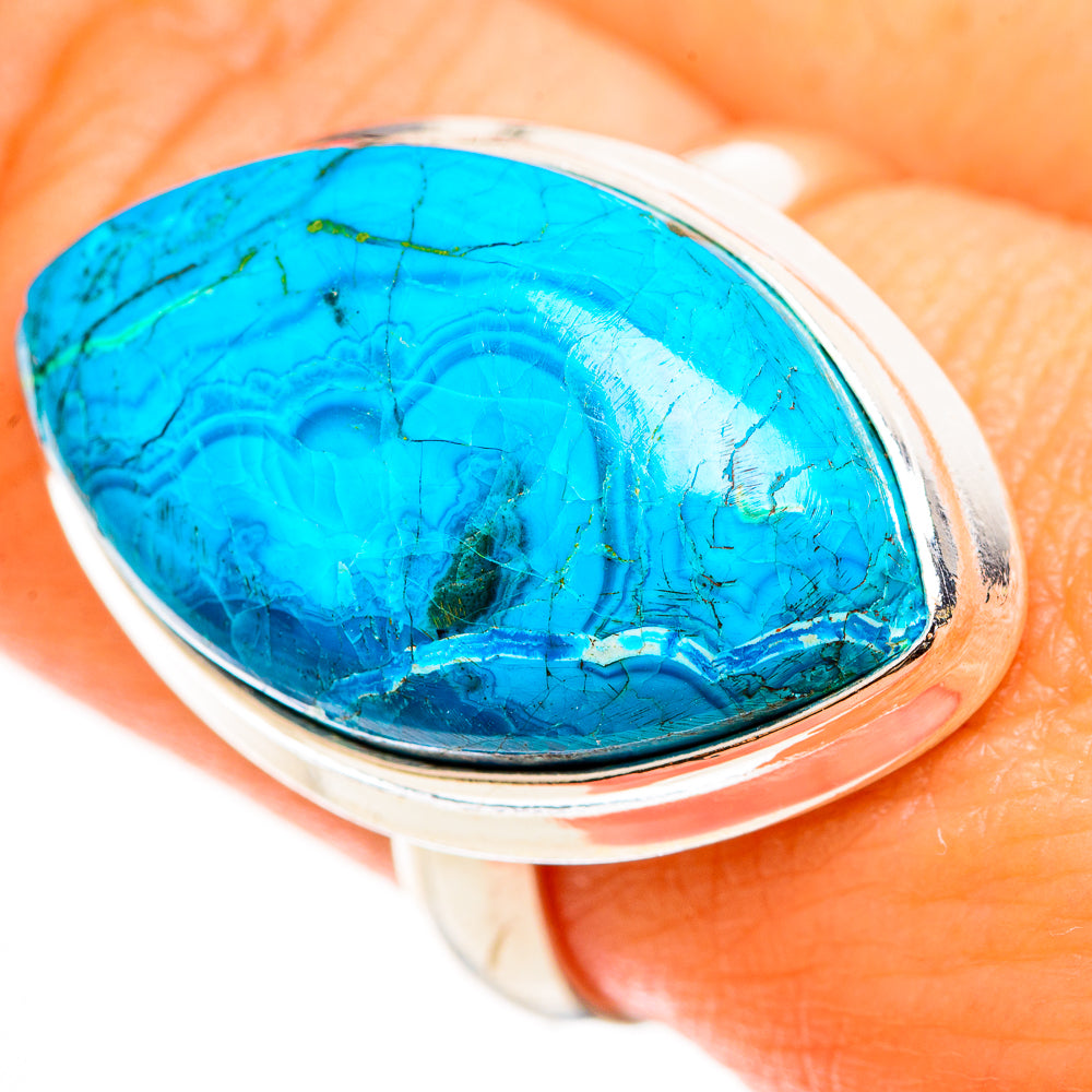 Chrysocolla Rings handcrafted by Anasilvercos - RING112657