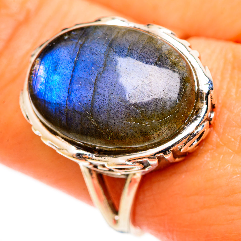 Labradorite Rings handcrafted by Anasilvercos - RING112692