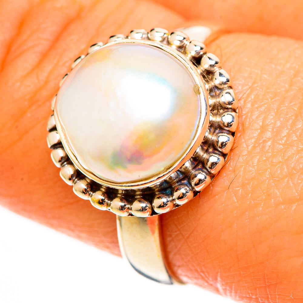 Cultured Pearl Rings handcrafted by Anasilvercos - RING112711