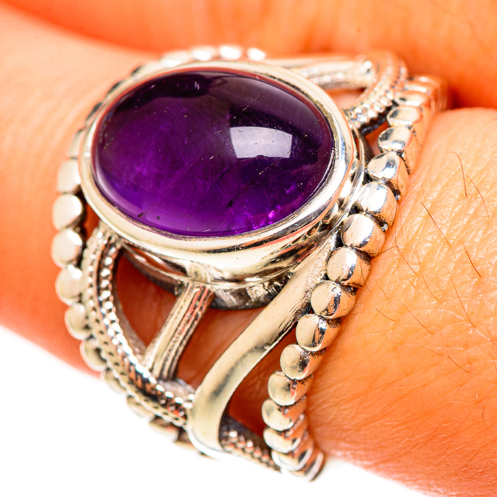 Amethyst Rings handcrafted by Anasilvercos - RING112739