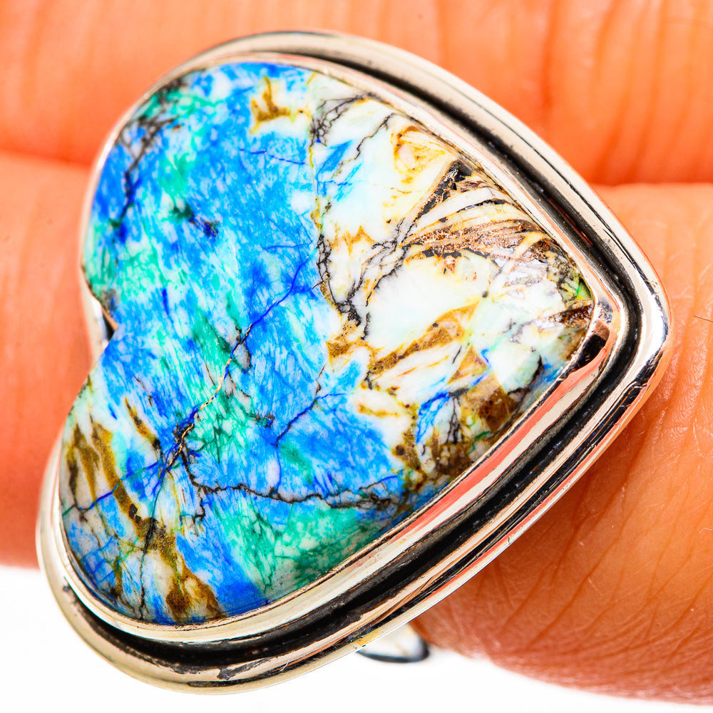 Azurite Rings handcrafted by Anasilvercos - RING112758
