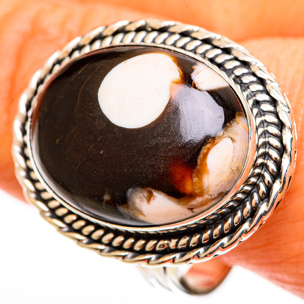 Peanut Wood Jasper Rings handcrafted by Anasilvercos - RING112772