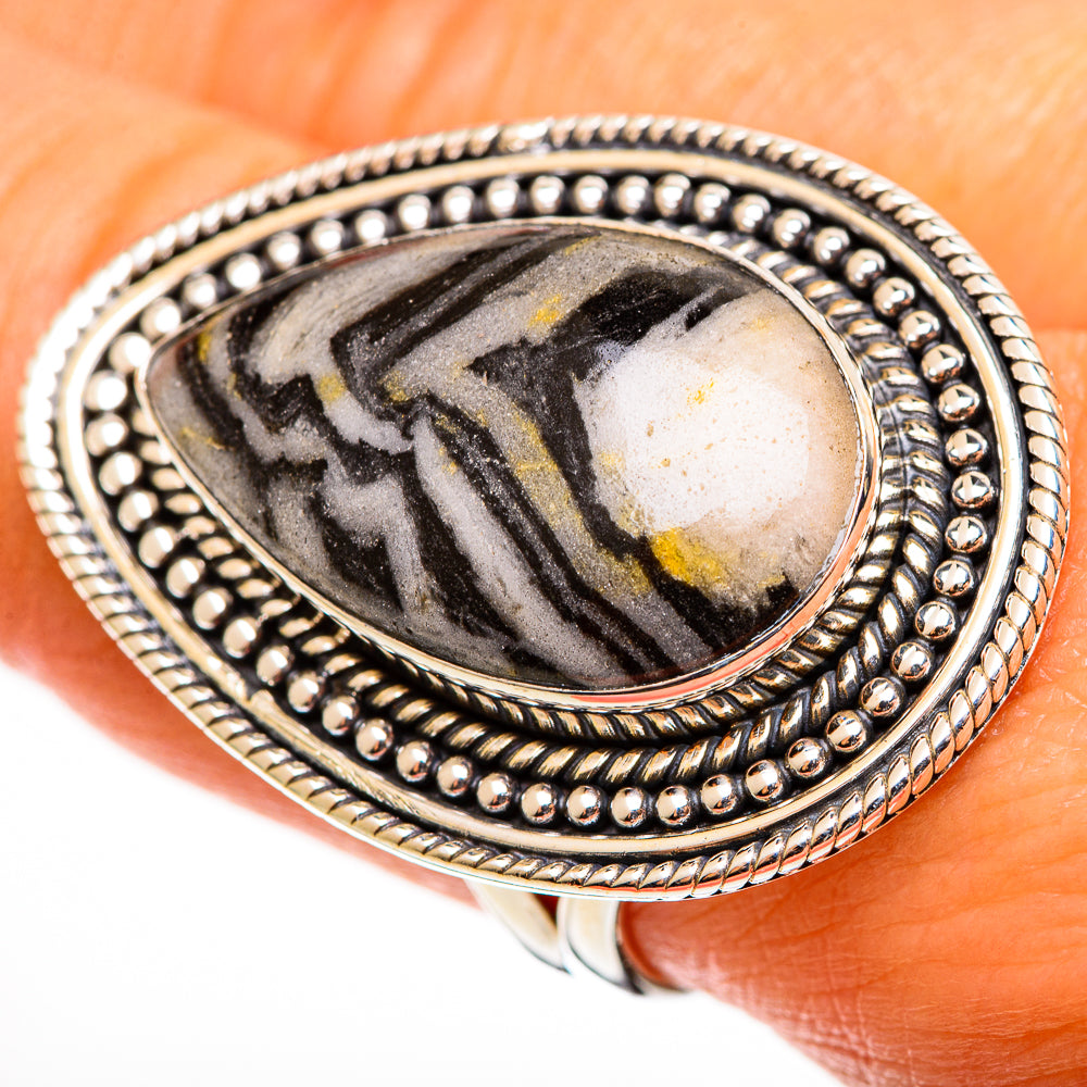 Pinolith Jasper Rings handcrafted by Anasilvercos - RING112790